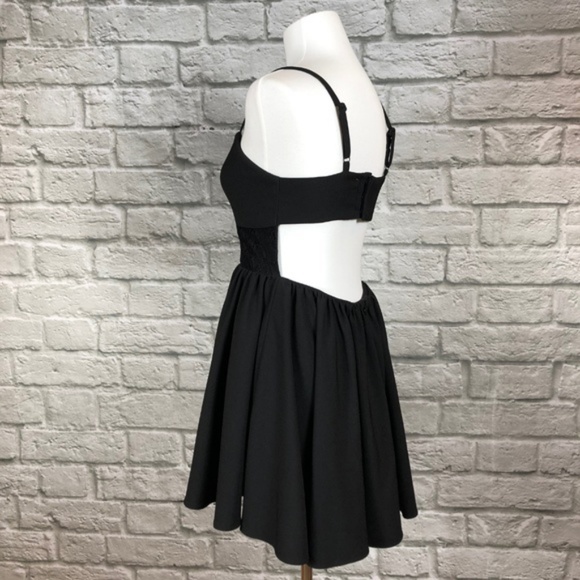 Lovers + Friends Black Open Back Flare Dress - Picture 5 of 7